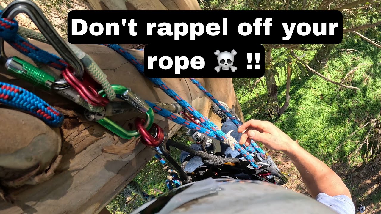 DRT DESCENT FROM A HIGH TIE-IN-POINT ON A SHORT ROPE