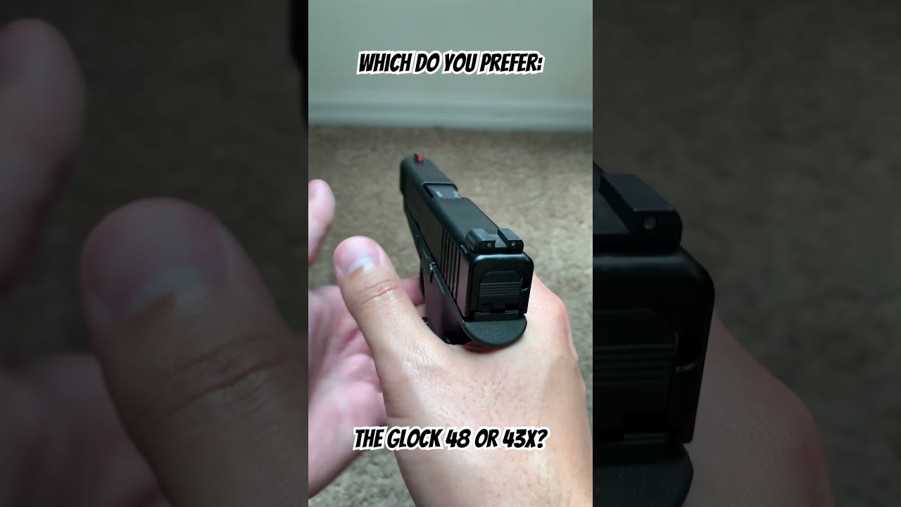 Face-Off: Glock 48 vs Glock 43x - The Ultimate Carry Glock #gun #firearms #edc