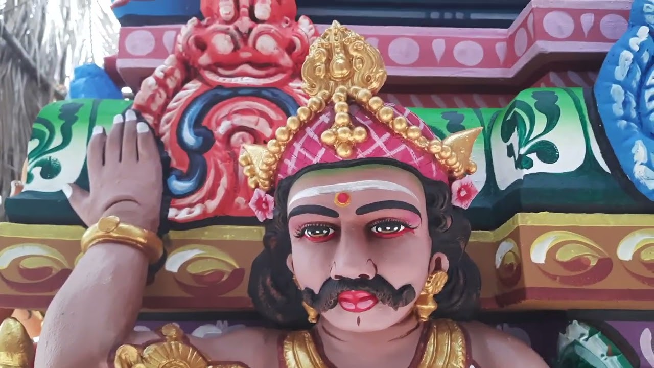 கோவில் 🙏கோபுரம் 🎨 வர்ண வேலை 🎨