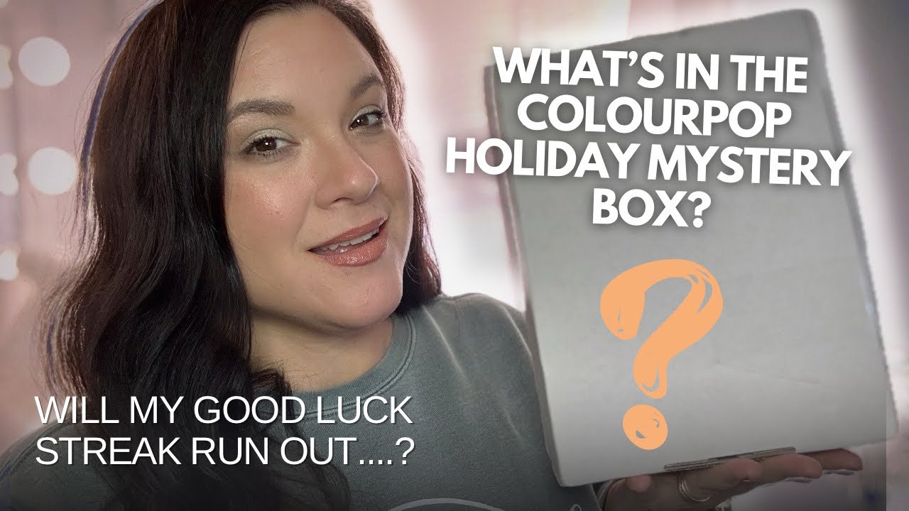 WHAT’S IN THE COLOURPOP HOLIDAY MYSTERY BOX? Unboxing & Swatches!