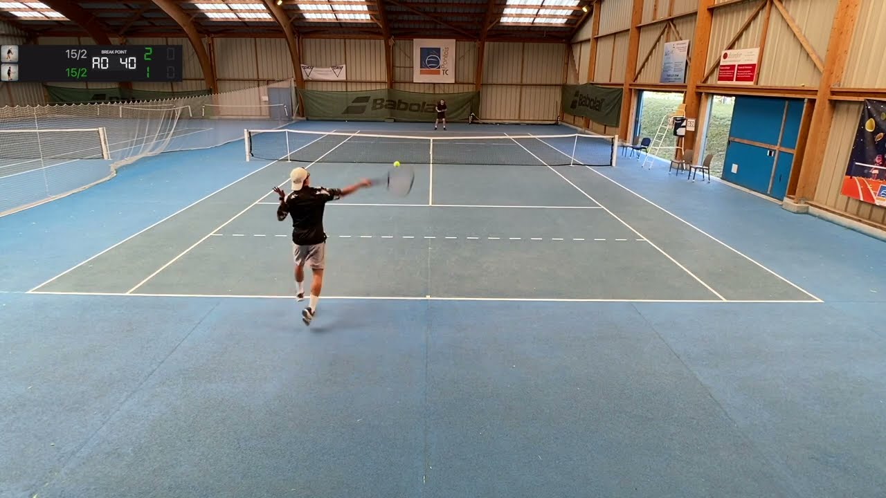 Match tennis amateur 3eme série 15/2