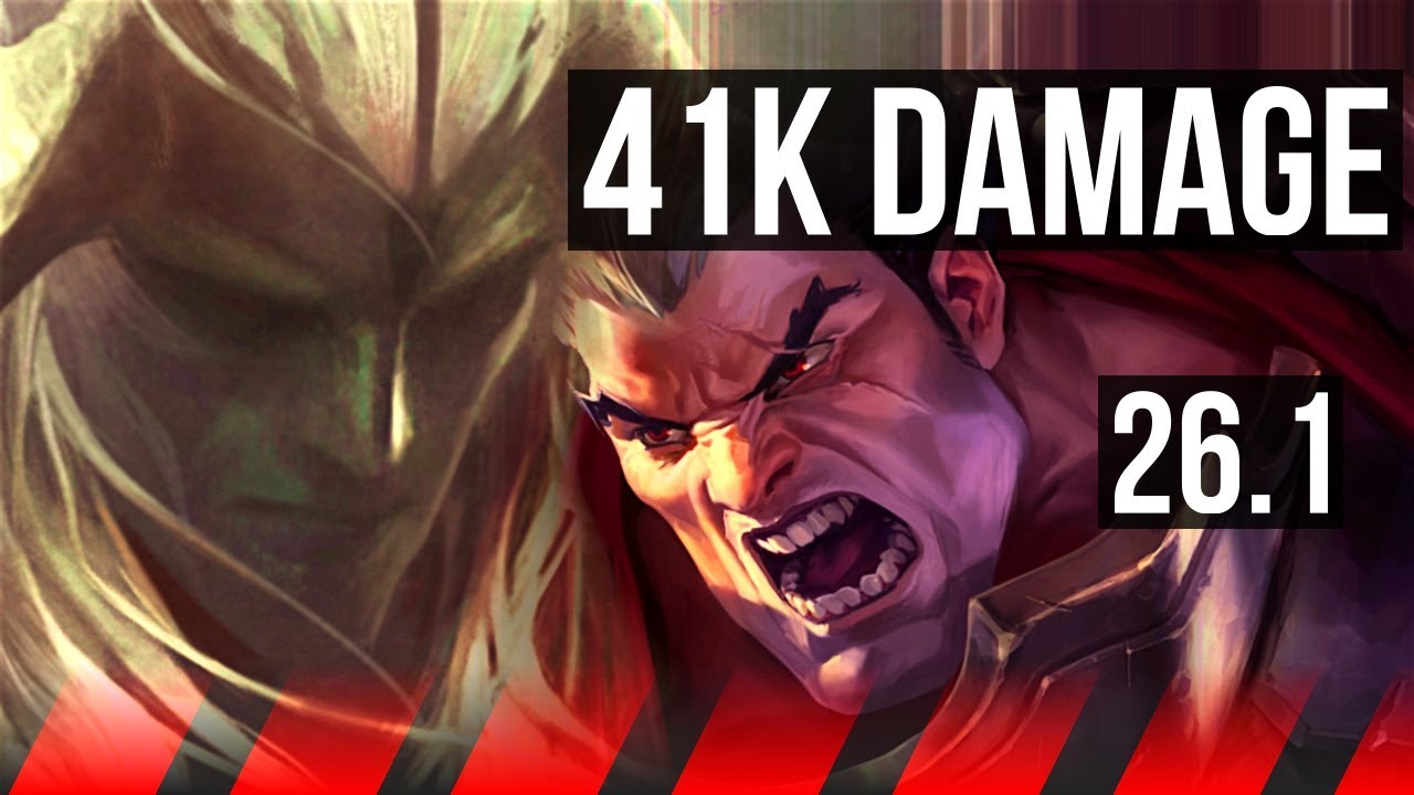 AATROX vs DARIUS (TOP) | Hail Of Blades, 41K damage | KR Master | 26.1