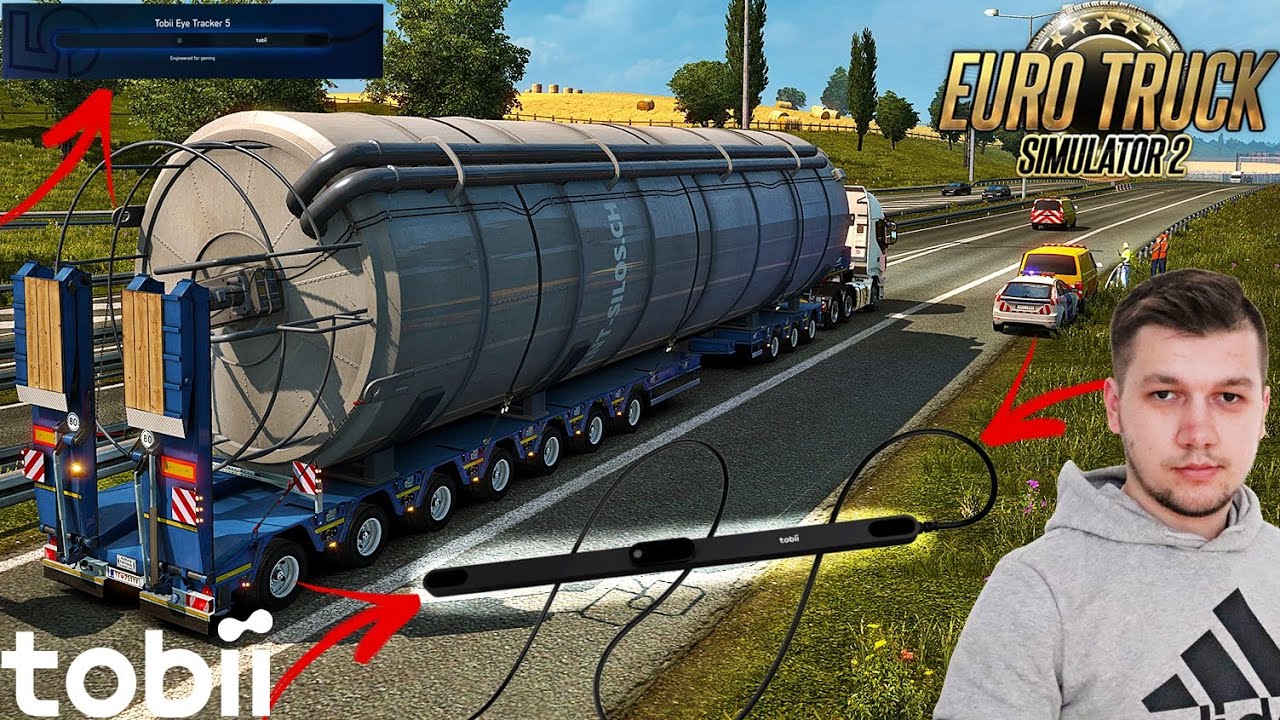Testuje Tobii Eye Tracker 5!😮😍 Jak Sprawdza się w Euro Truck Simulator 2? ☆Tanas☆