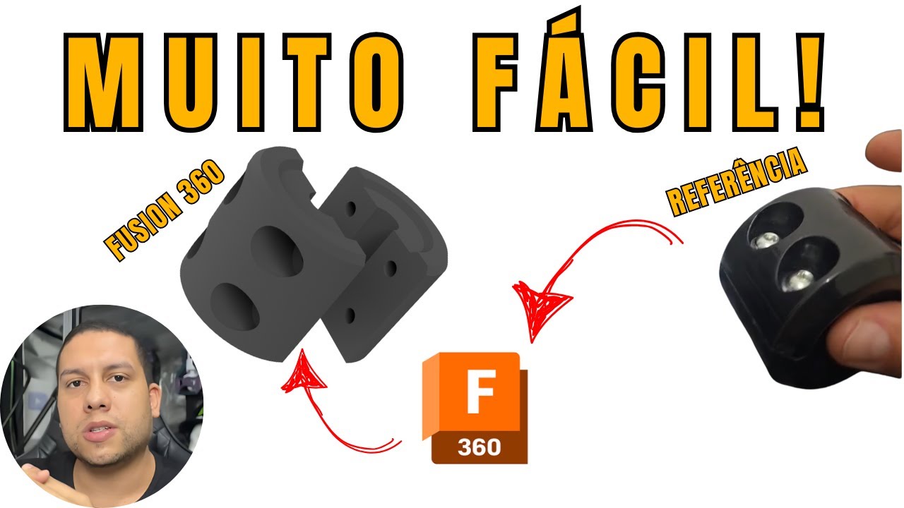 Modelando para Impressão 3D com o Fusion 360 Rápido e Fácil