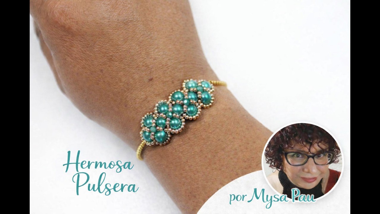 Aprende a hacer pulsera con cuentas 🧵💎 | CómoHacer joyería fácil