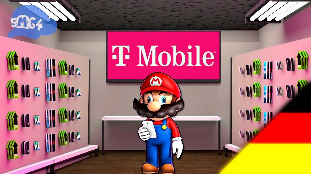 SMG4 Deutsch: Mario Geht Zu T-Mobile Um Sein Datentarif Zu Aktualisieren
