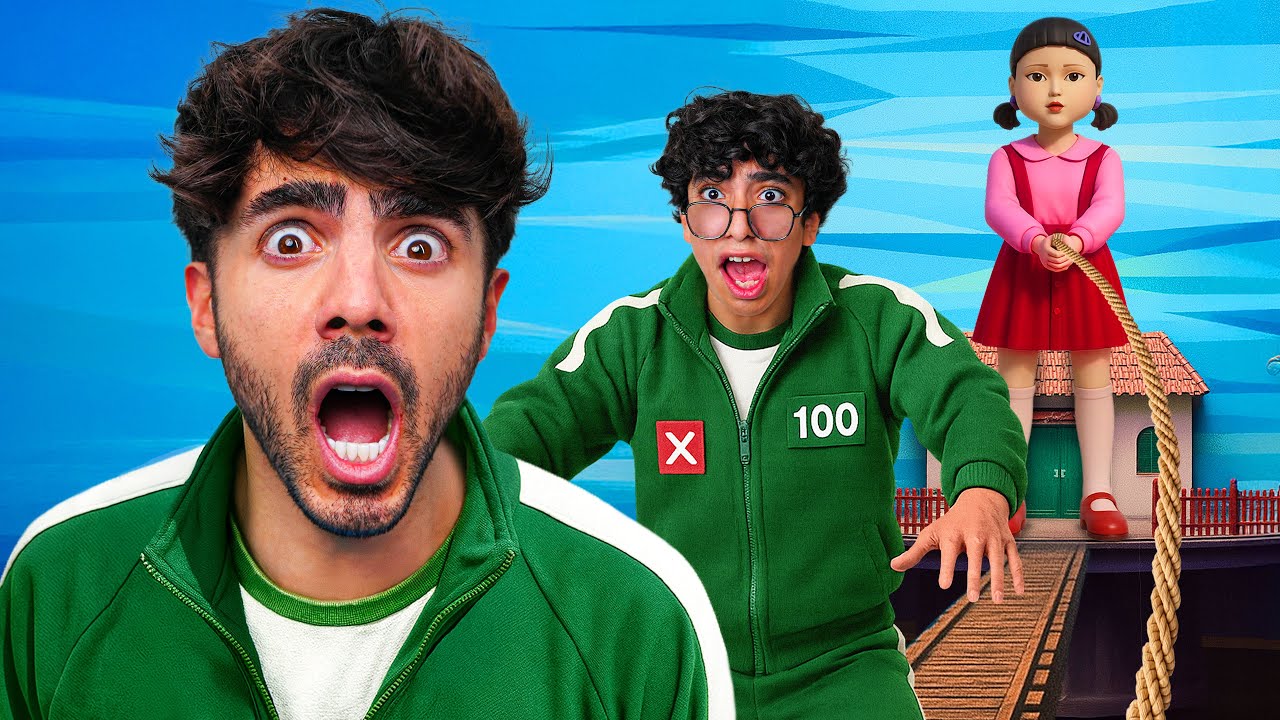 JUGAMOS AL JUEGO DEL CALAMAR 3 CON MIS VECINOS