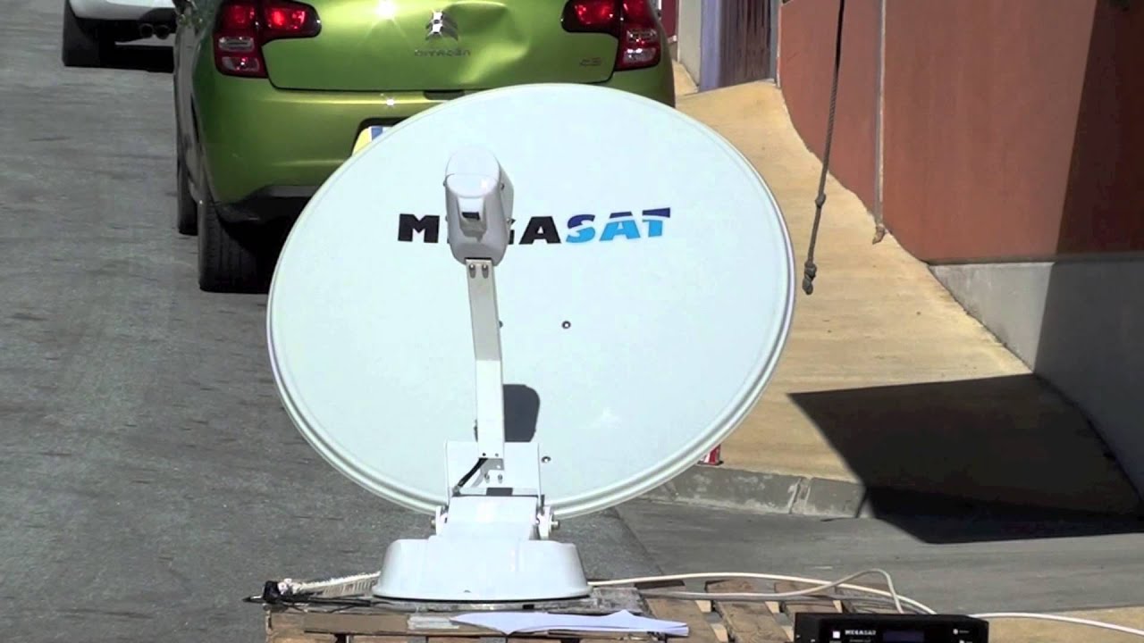 Antena Parabólica Motorizada para caravanas Megasat