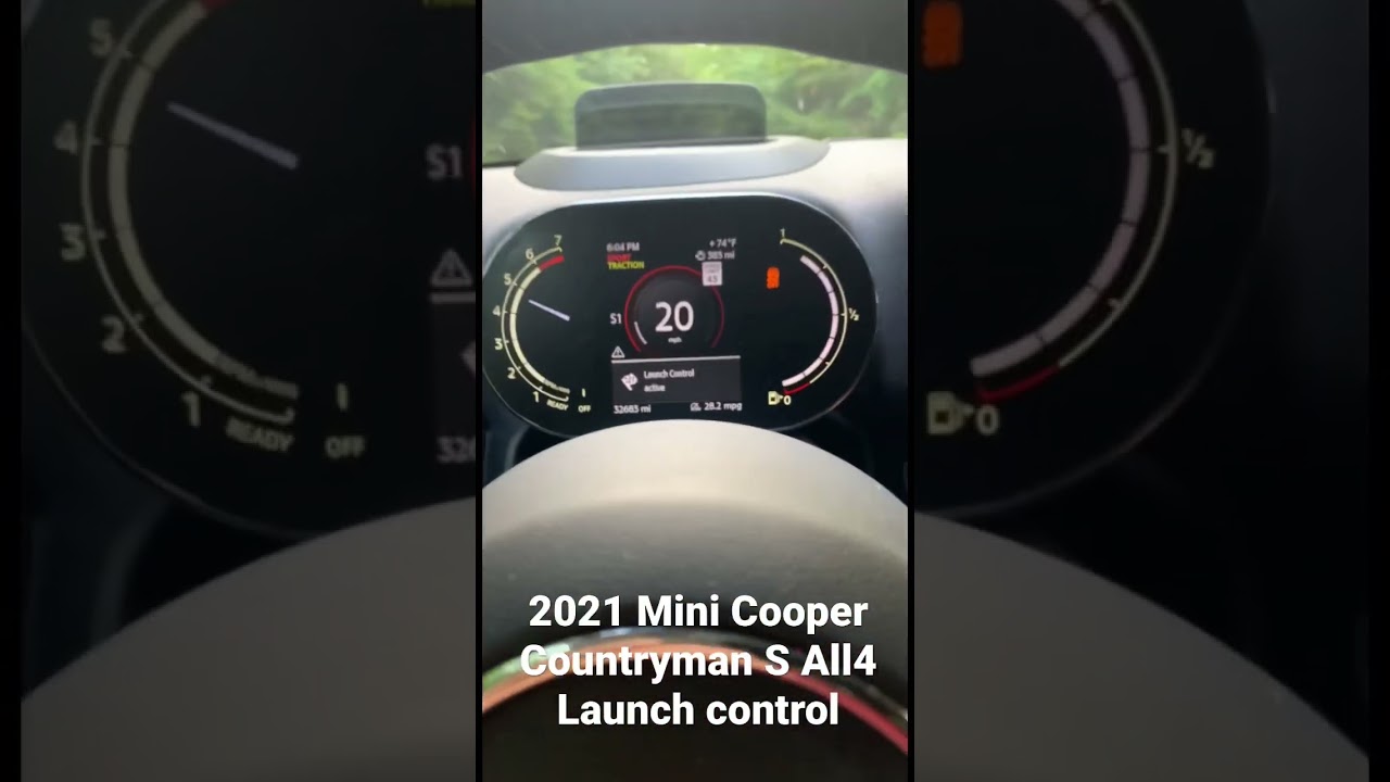 2021 Mini Cooper S launch control 0-90
