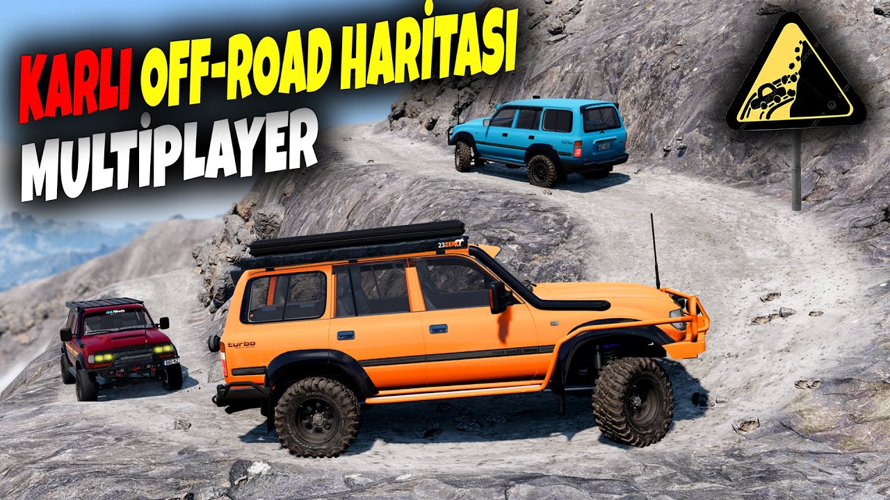 KARLI EFSANE HARİTA | TEHLİKELİ YOLLAR OFF-ROAD TADINDA #2 / BeamNG.drive / Diy steering wheel set