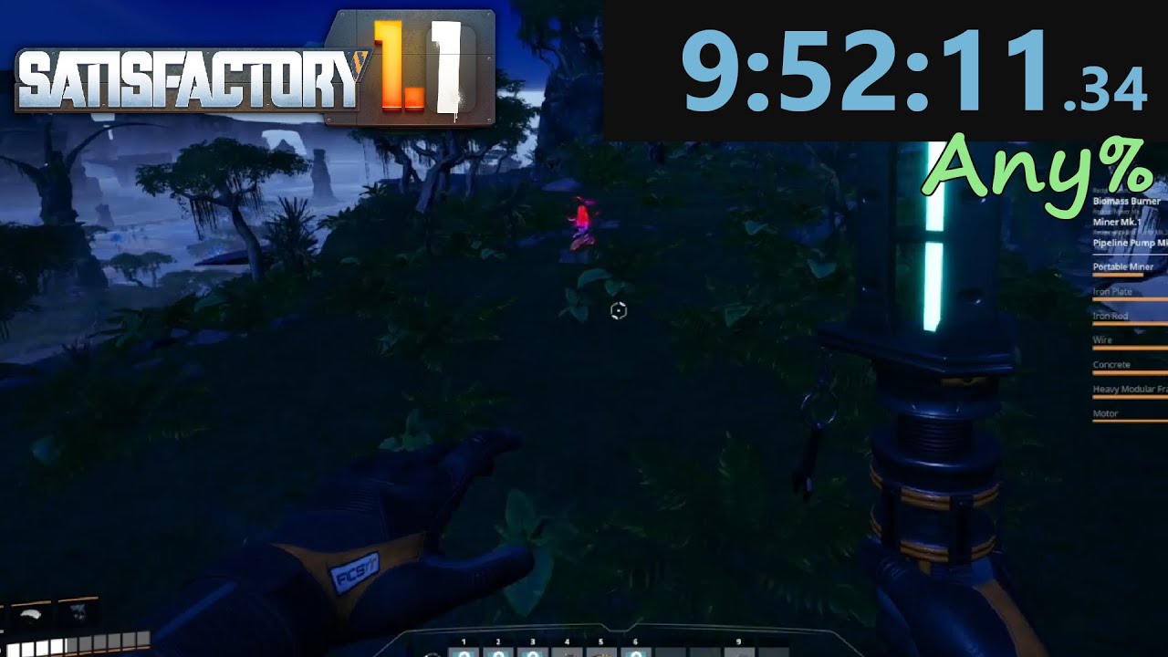 [NMG] Satisfactory Any% in 9:52:11!