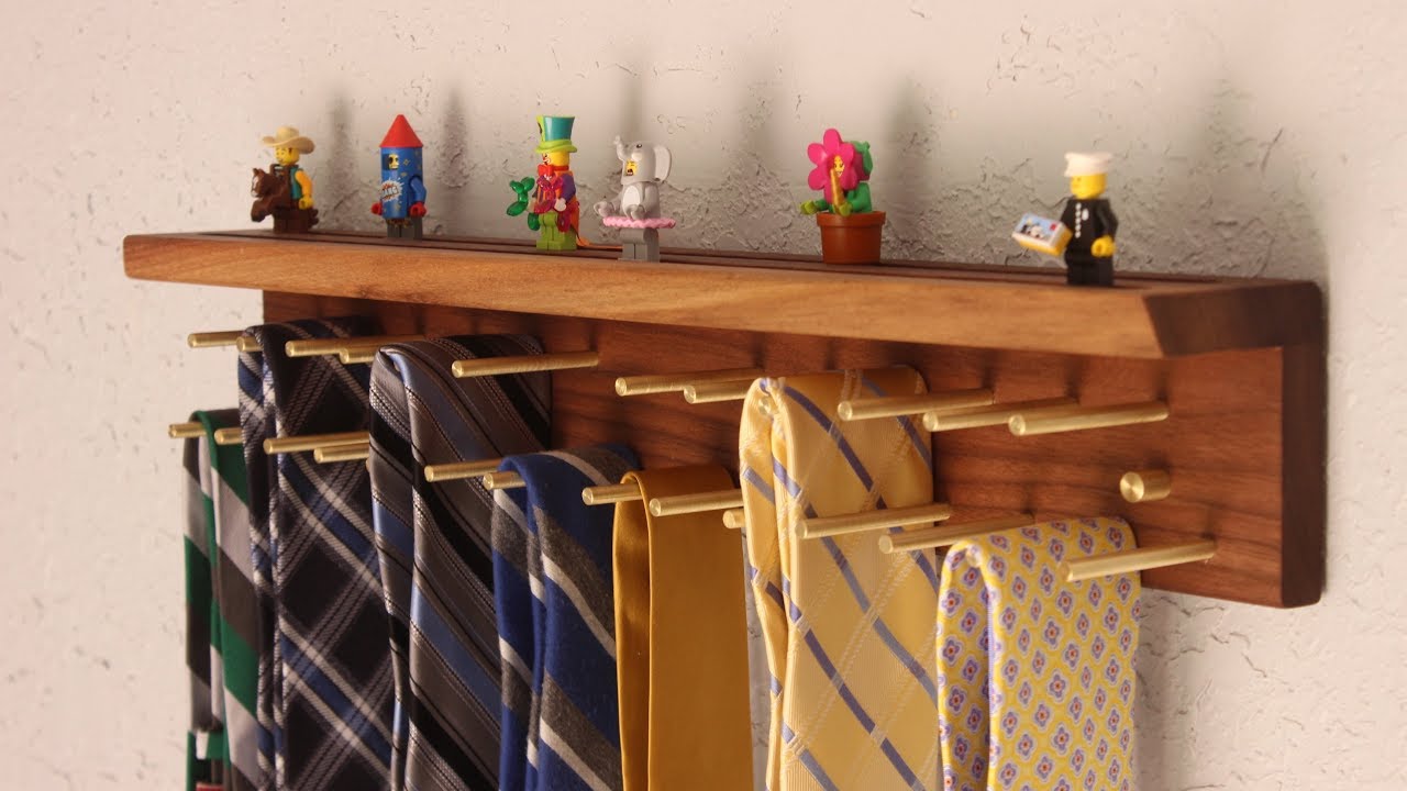 Making a Walnut and Brass Tie Rack
