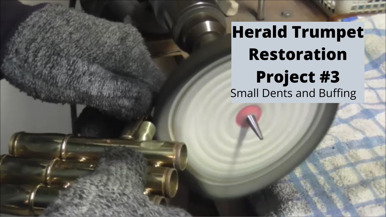 Small Dents and Buffing: Olds Herald Trumpet Restoration #3