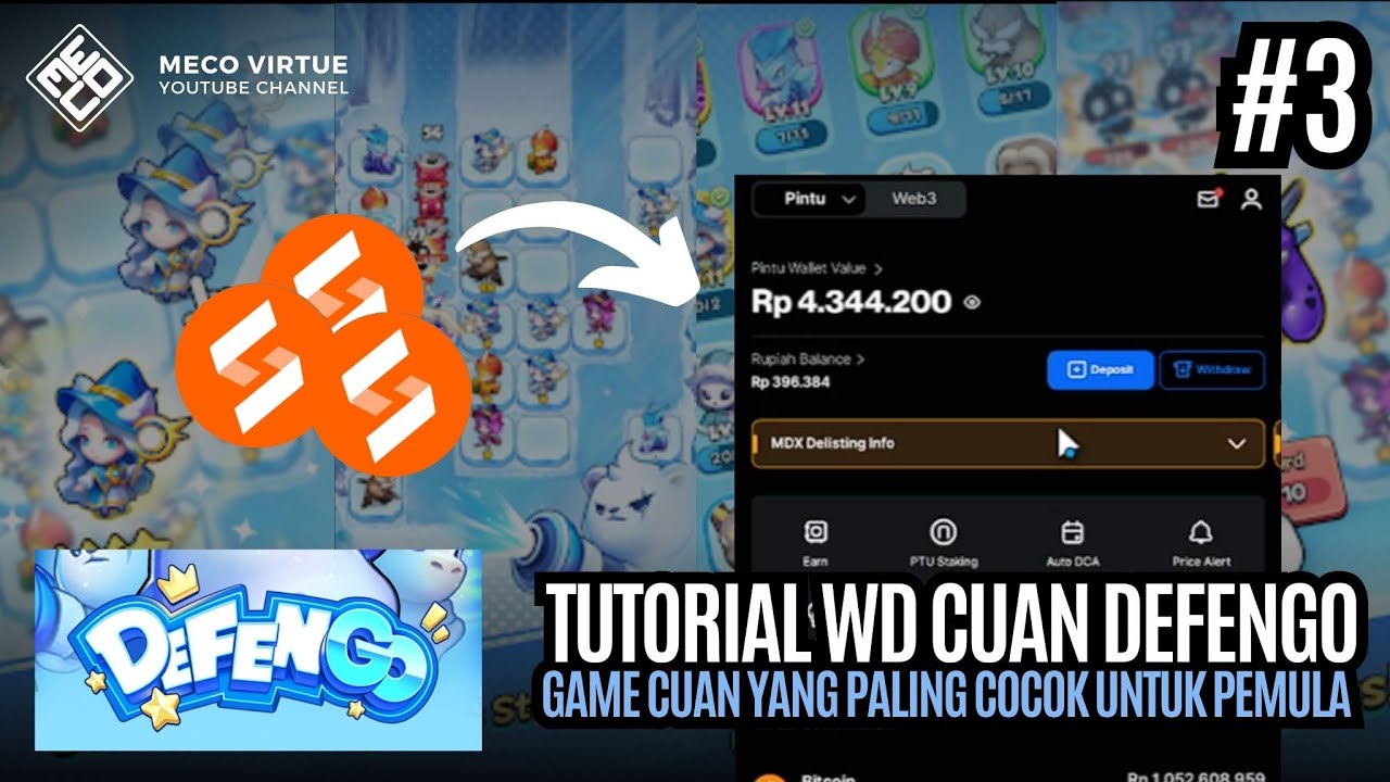 Tutorial Cara Withdraw WD Cuan Dari Game DefenGo - DefenGo Indonesia - Part #3