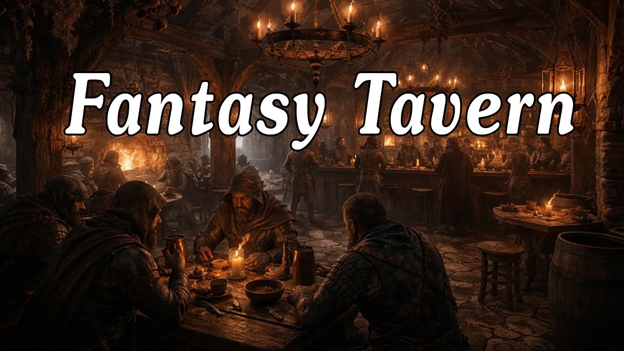 Medieval Fantasy Tavern | D&D Peaceful Relaxing Fantasy Music and Ambience Like Skyrim & Witcher