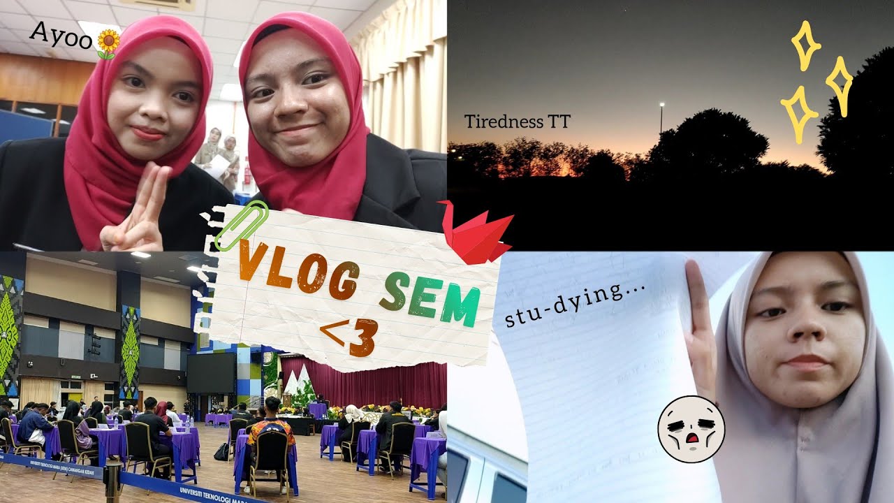 Vlog Sem 3 🎬 _ exhausting started 🎭 _ programmes 🎠 _ sunset 🌄 _ 