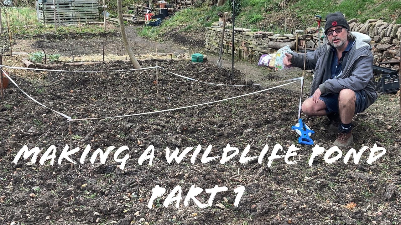 MAKING A WILDLIFE POND: PART 1 - MARKING OUT AND DIGGING A WELL