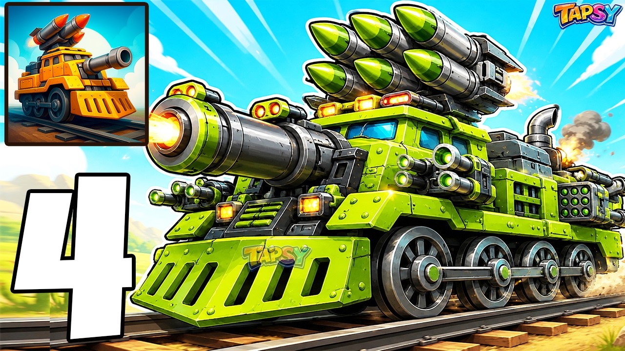 🔥Train Attack Merge War Gameplay Walkthrough Part 4 - Merge Stronger Train Units (Android, iOS)