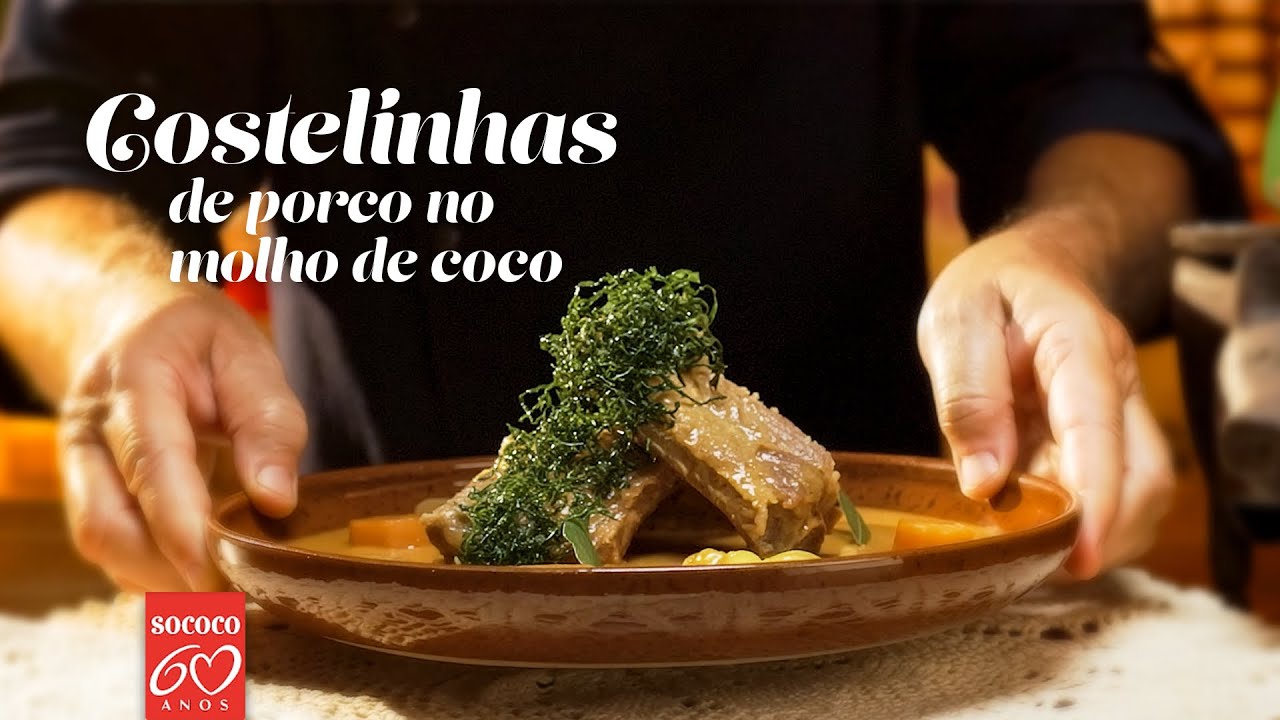 Costelinhas de porco no molho de coco - Série 60 anos, 60 receitas SOCOCO