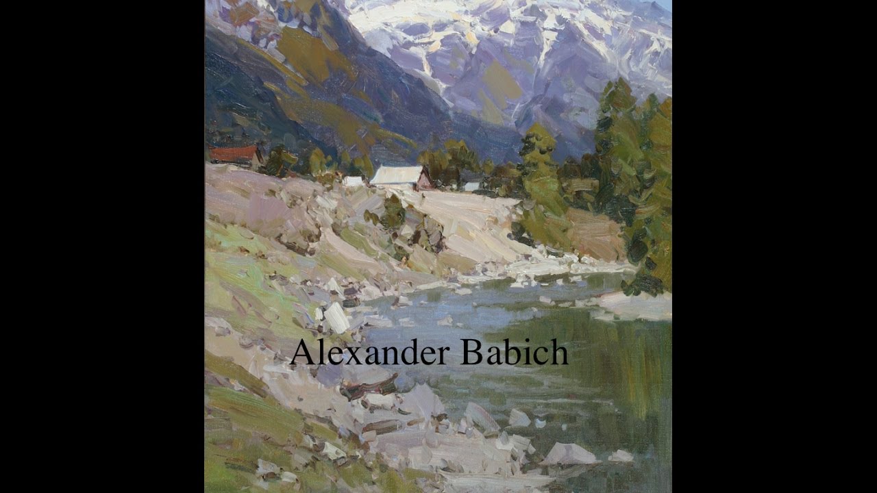 ЖИВОПИСЬ. Горный пейзаж маслом. Александр Бабич