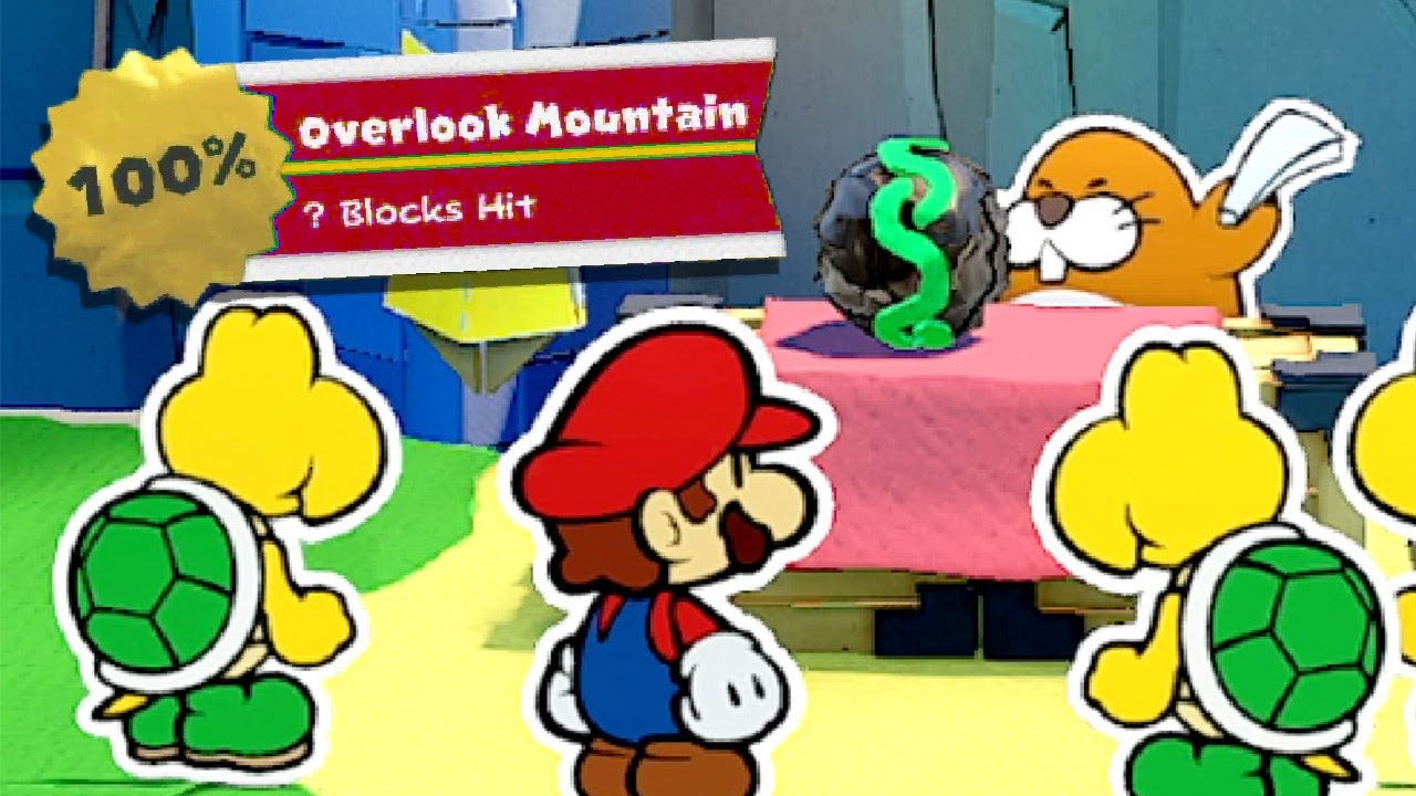 Paper Mario The Origami King Walkthrough Part 5: All Shell Stones on Overlook Mountain