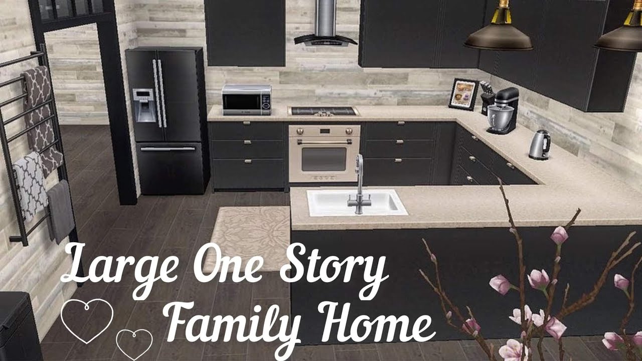 the sims freeplay | large 1 story modern family home ✨| mini sims