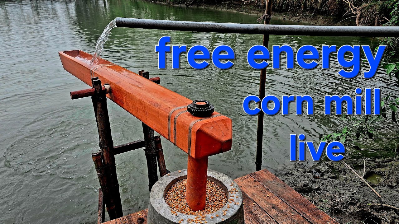 water powered by corn pounder EP-12
