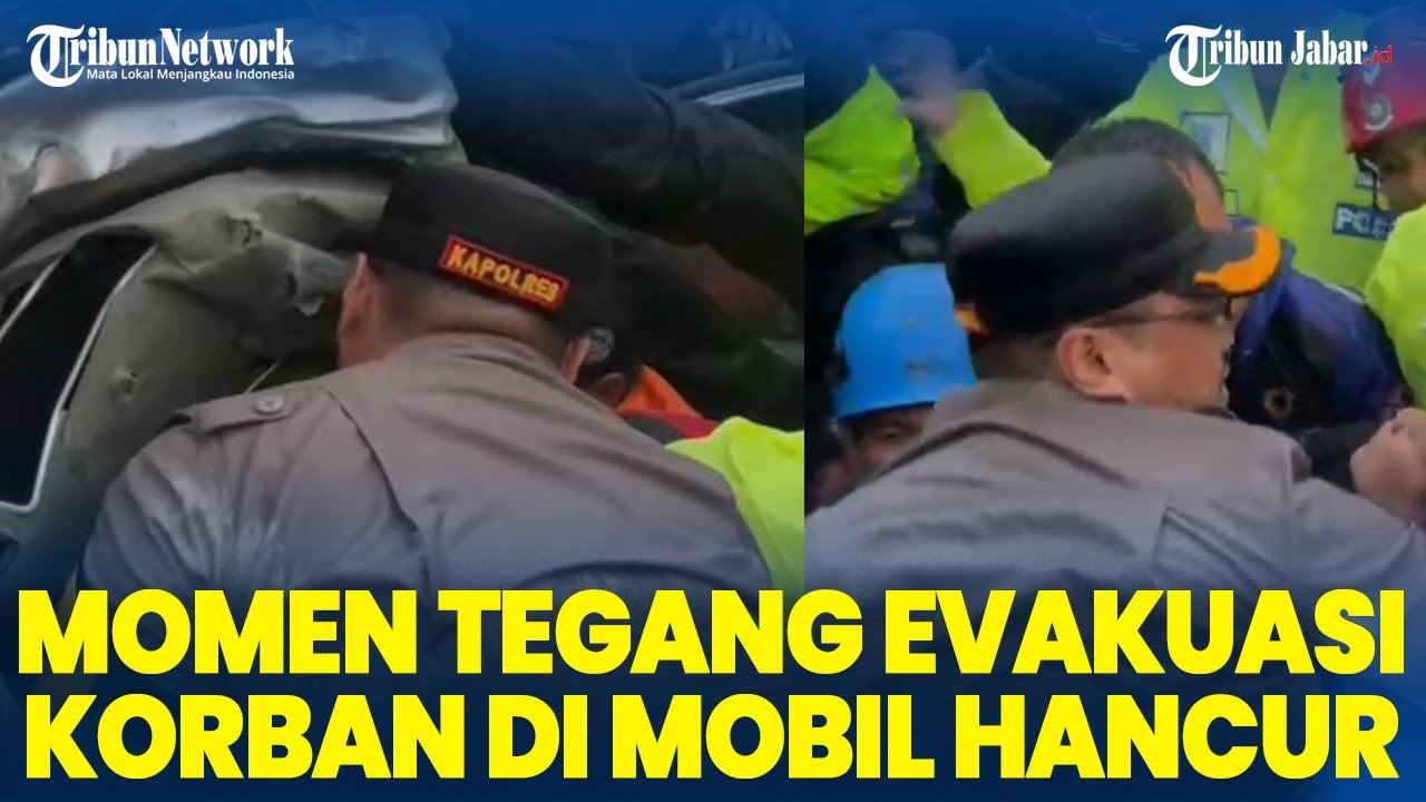 DETIK-DETIK MENEGANGKAN Kapolres Purwakarta Evakuasi Korban Cipularang Terjepit di Mobil Hancur