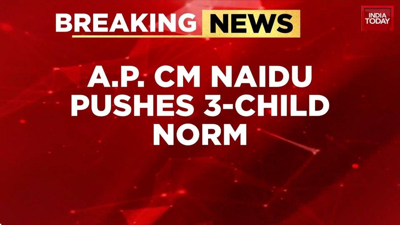 Andhra CM Chandrababu Naidu Pushes Three-Child Norm For Global Dominance