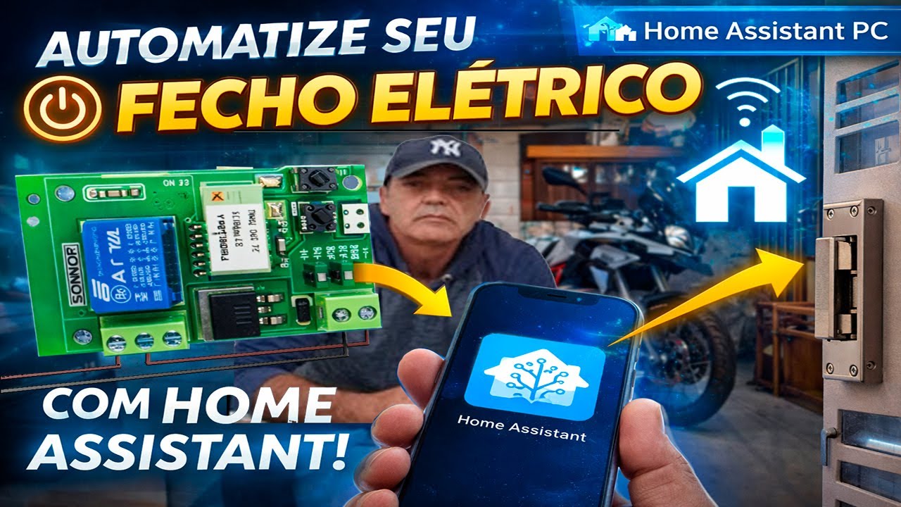 NUNCA MAIS use chaves! Automação de Garagem com Home Assistant e Sonoff ( Conveniência)