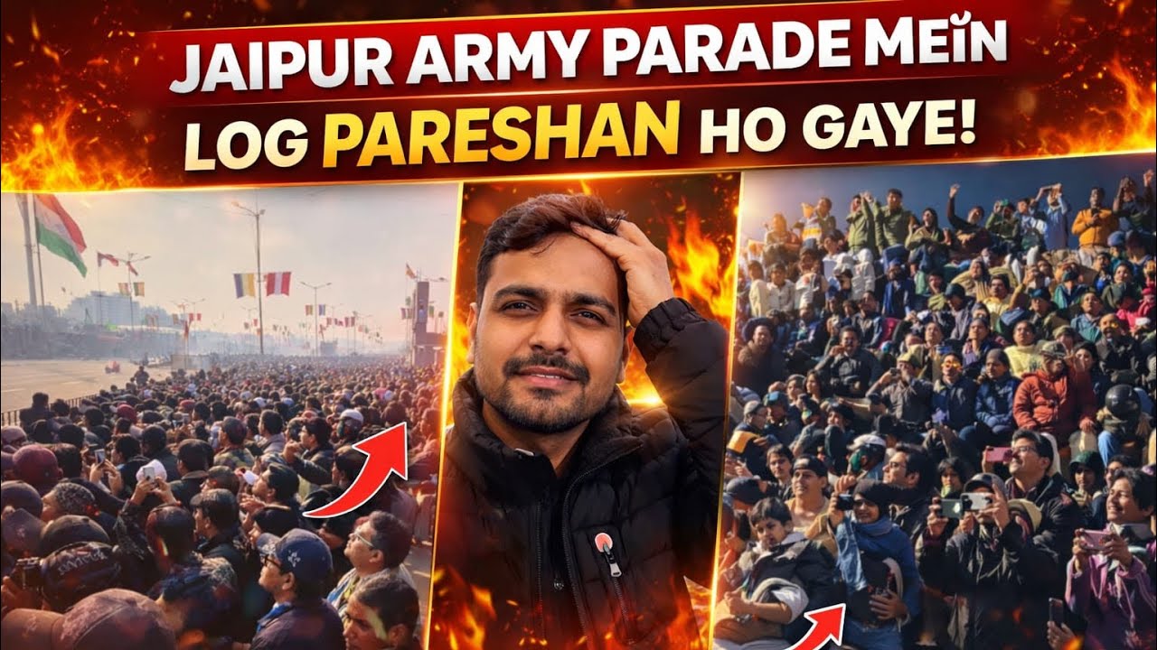Jaipur army parade mein log pareshan ho gaye😟😱