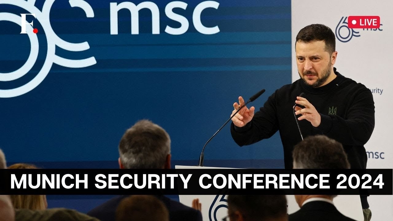 LIVE: Ukrainian President Zelensky Speaks on “Ukraine in the World” at Munich Security Conference