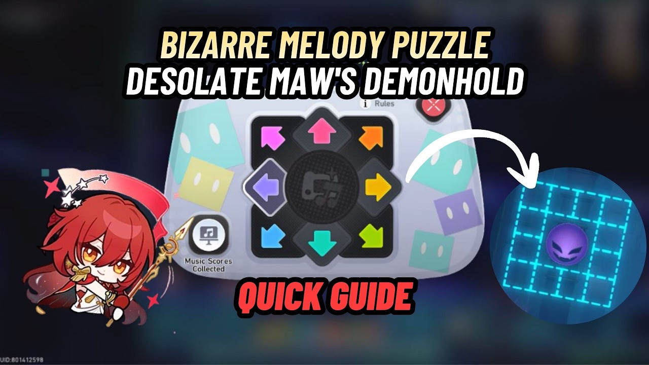 Bizarre Melody Puzzles in Desolate Maw's Demonhold | Quick Guide | Honkai: Star Rail 4.4