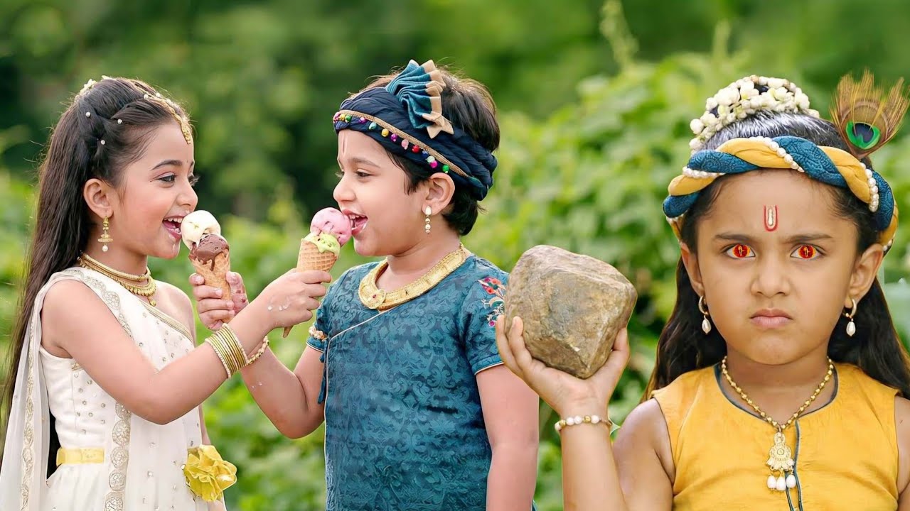 राधा को बलराम के साथ Ice-Cream खाते देख कान्हा का फूटा गुस्सा | Yashomati Maiyaa Ke Nandlala | YMKN