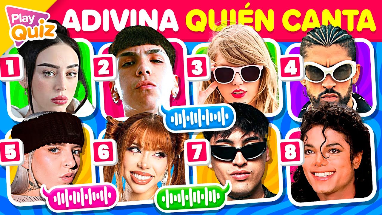 Adivina Quién Canta en 3 segundos 🎙️🔊👨🏼‍🎤 #2 Adivina la canción y el cantante - Play Quiz de Música