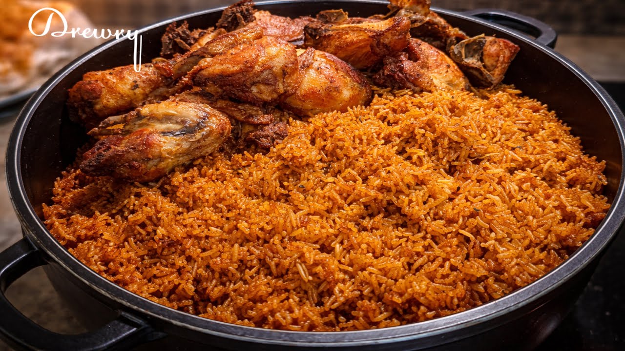 The Jollof Rice & Fried Chicken We Eat Every Week! (Family Favourite)