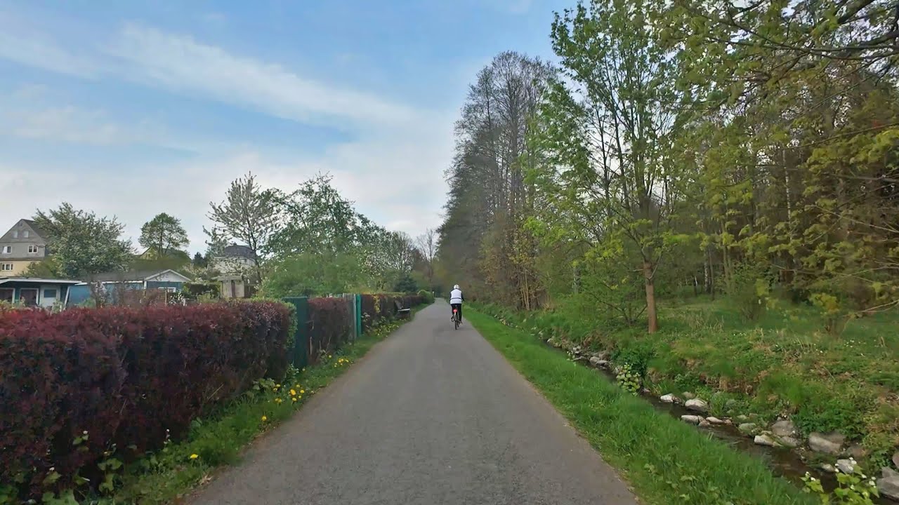 Mit dem Fahrrad durch Stollberg / Erzgebirge