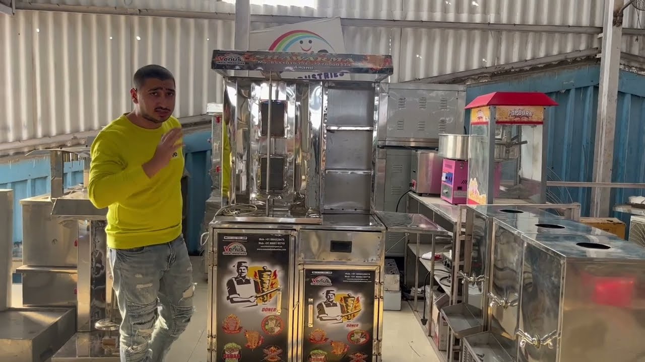 Shawarma Roll Machine Happy Customer From Anand, Gujarat| Automatic Motorized Shawarma Machine #food