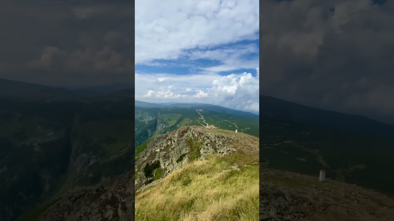 Sněžka (Sniezka) is the highest peak in The Karkonosze Mountains. Czech Republic #shorts