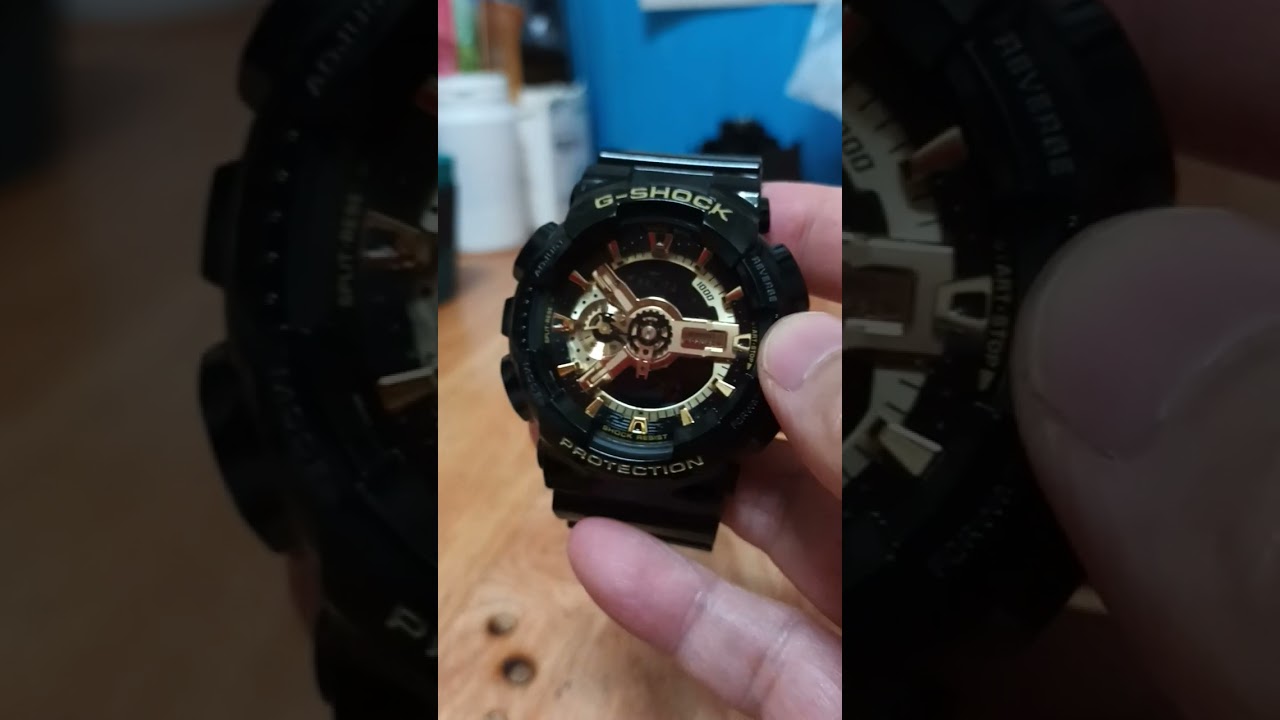 지샥 빅페이스 흑금 ga110gb 리뷰