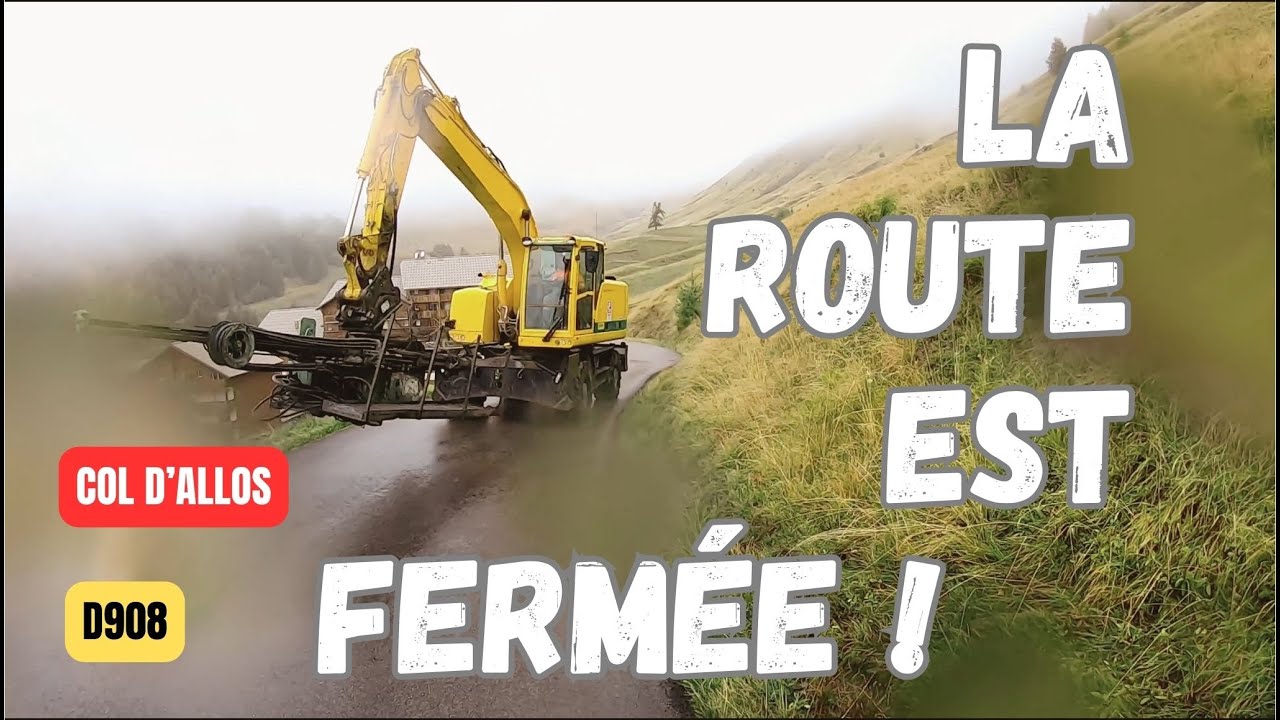 Le Col d'Allos sous la pluie - BMW F800GT F900XR