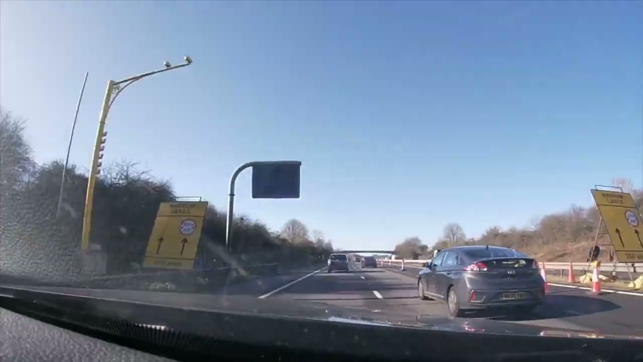 Driving from Reading to Swindon 12/02/2024 Daytime 8X Speed 1080p