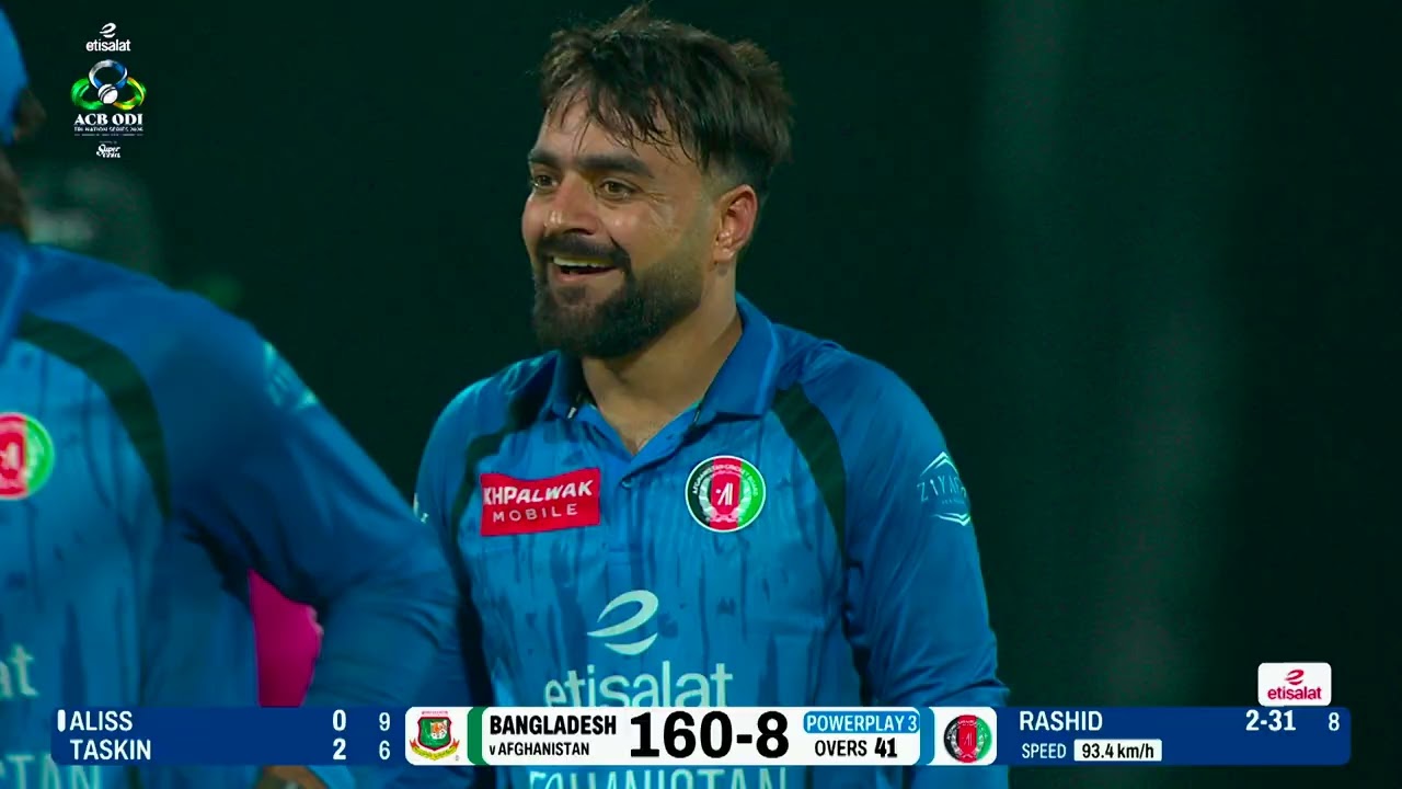 Rashid Khan's Four Wickets against Bangladesh | ACB ODI Tri-Nation Series | Abu Dhabi | ACB