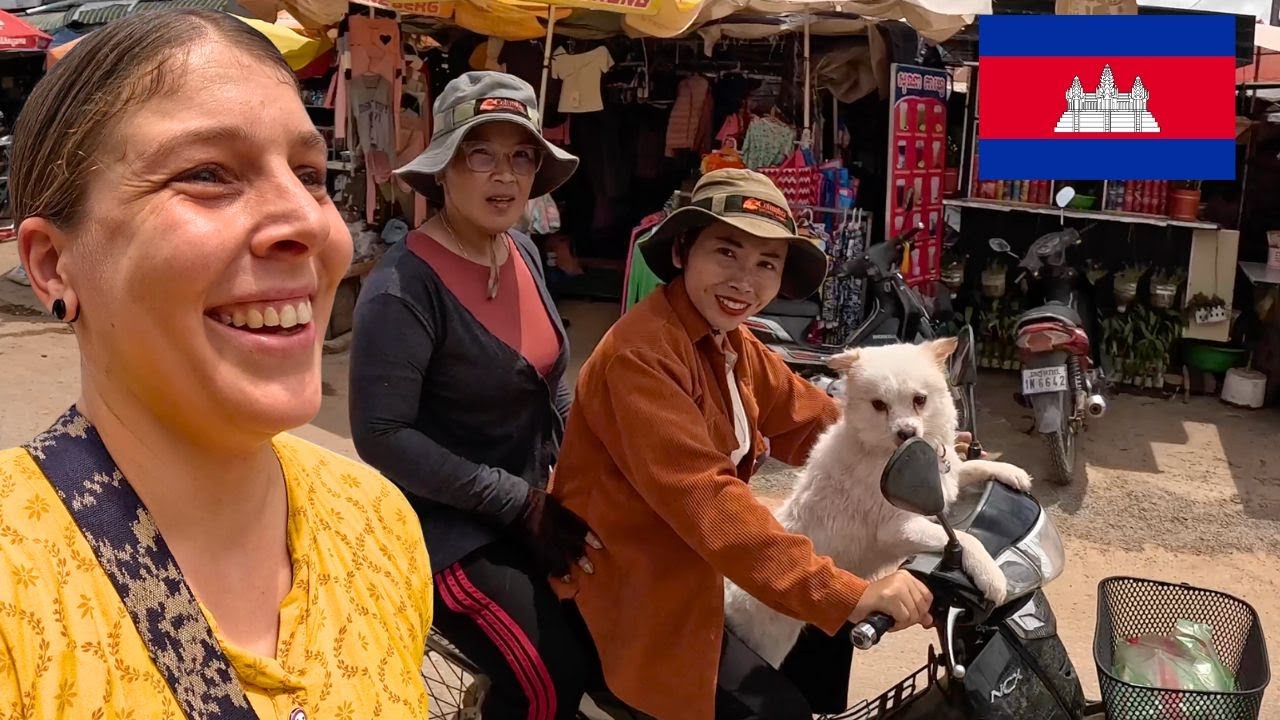 Cambodian Village Life 🇰🇭 A Market Day Adventure