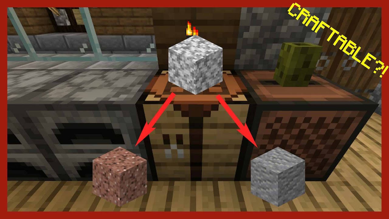 🤘WHY?! How to CRAFT Diorite, Andesite AND Granite in #minecraft Bedrock! #shorts