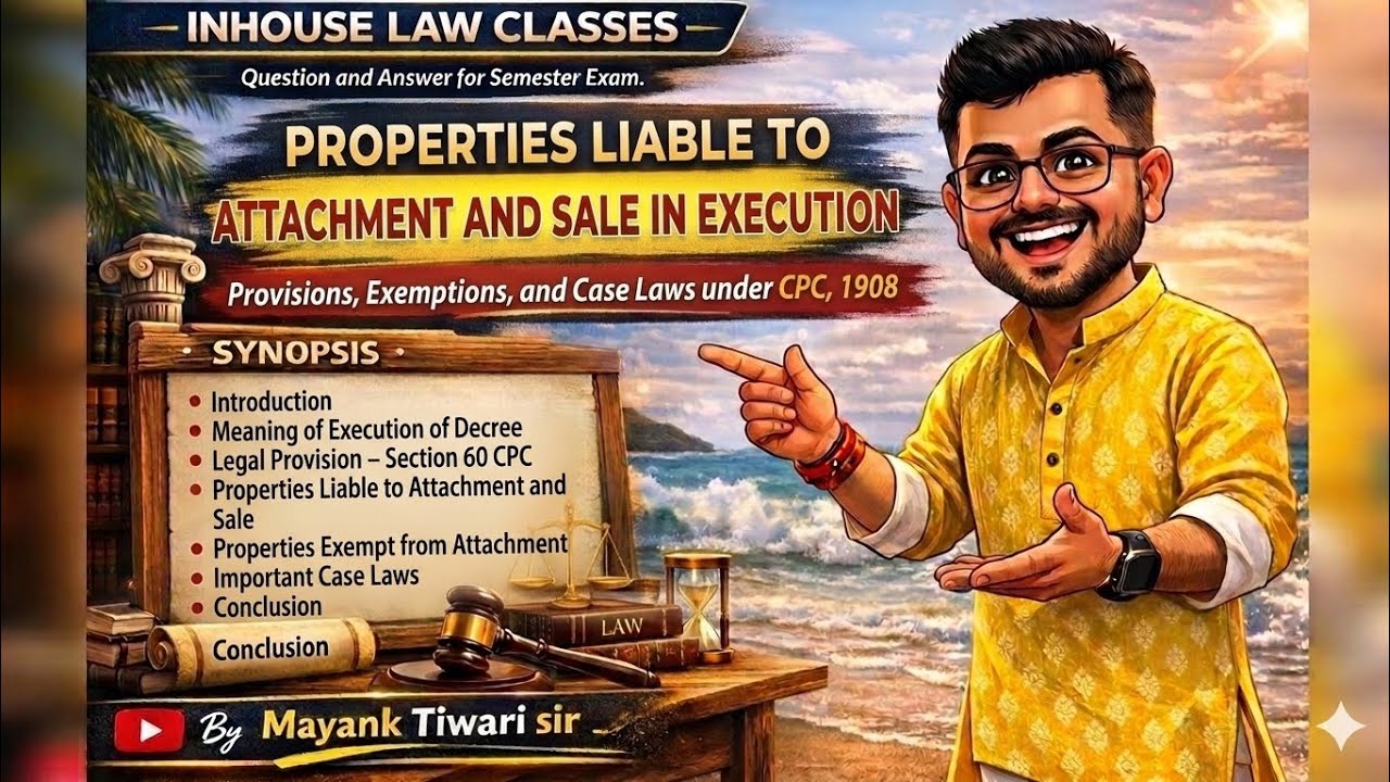 Properties Liable to Attachment and Sale in Execution under the Code of Civil Procedure, 1908?
