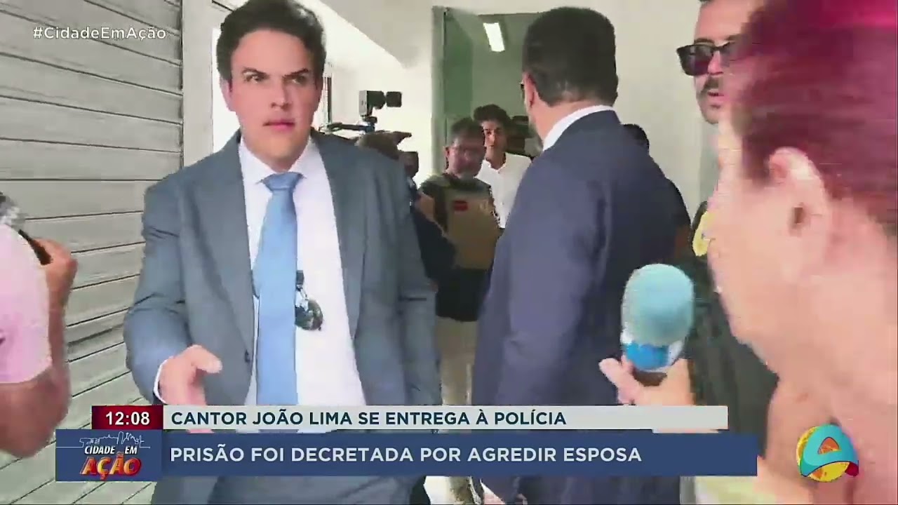 Cidade em Ação - Cantor João Lima se entrega a polícia após agredir a esposa - Parte 02