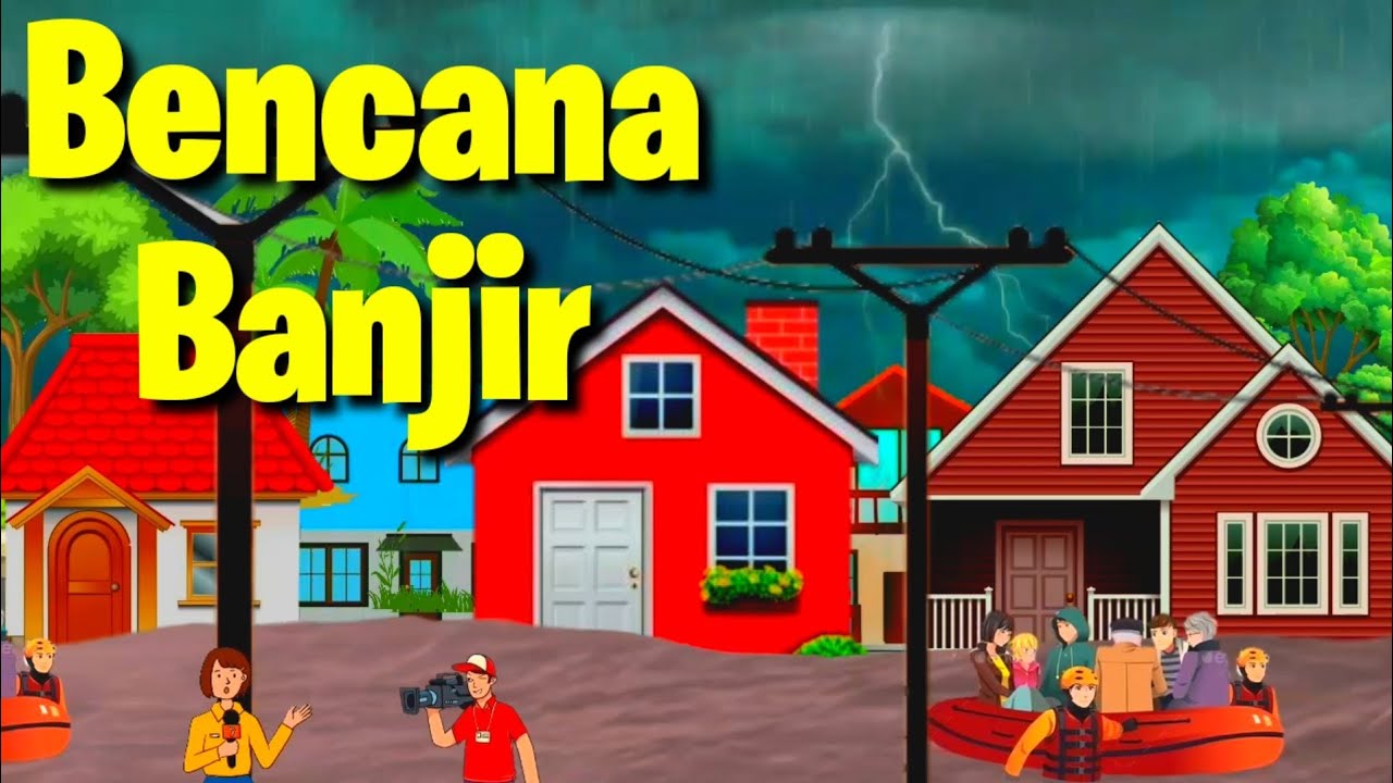 Animasi banjir akibat sampah