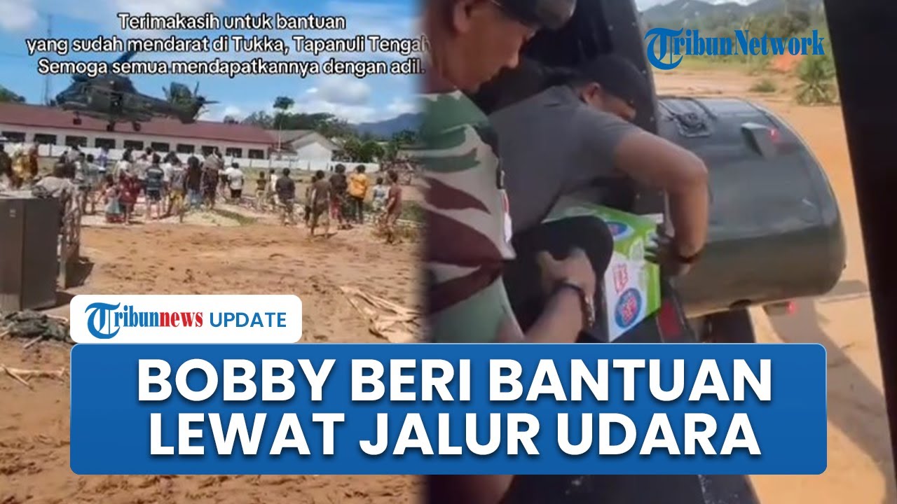 Akses Darat Putus, Gubernur Sumut Bobby Nasution Salurkan Bantuan ke Wilayah Terisolir Lewat Udara