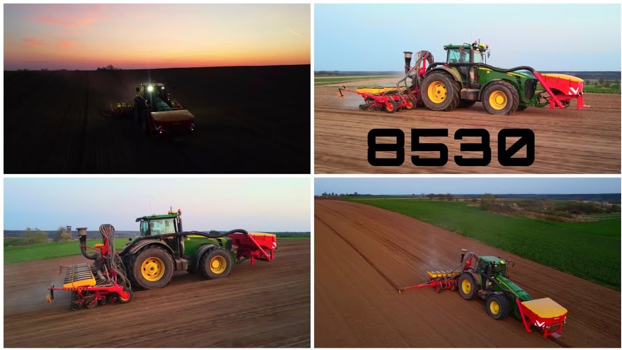 John Deere 8530 & 8320 | V&auml;derstadt V12 FH2000 | Siew burak&oacute;w